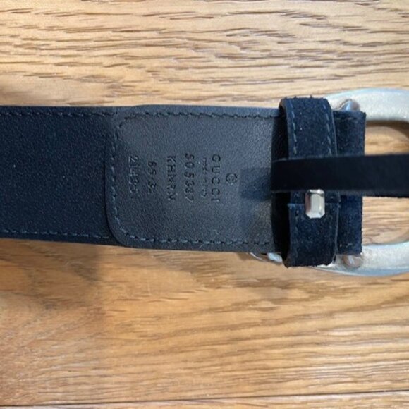 Gucci GG Supreme Dionysus Belt--Black Suede--85 cm - Picture 2 of 5